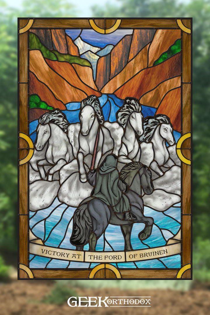 Middle-earth | At the Fords of Bruinen Stained Glass Window Cling