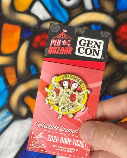 R’amen | Flying Spaghetti Monster Enamel Pin