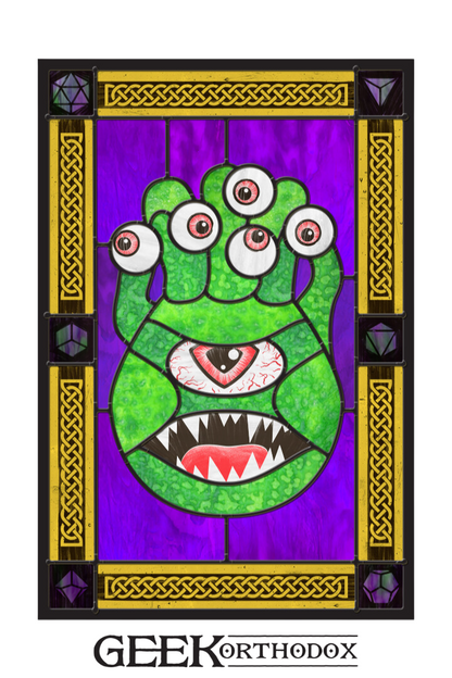 Eye Monster - Stained Glass window cling