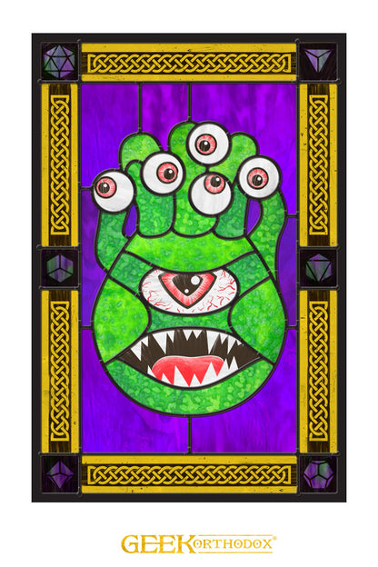 Eye Monster - Stained Glass window cling