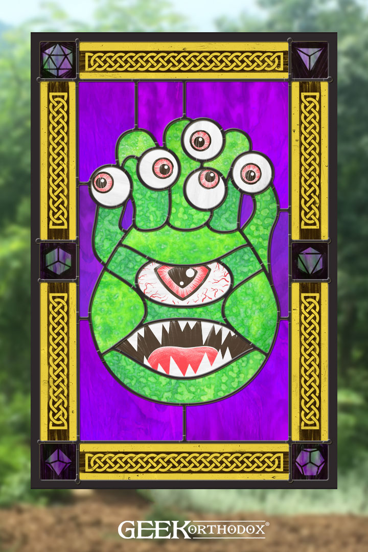 Eye Monster - Stained Glass window cling