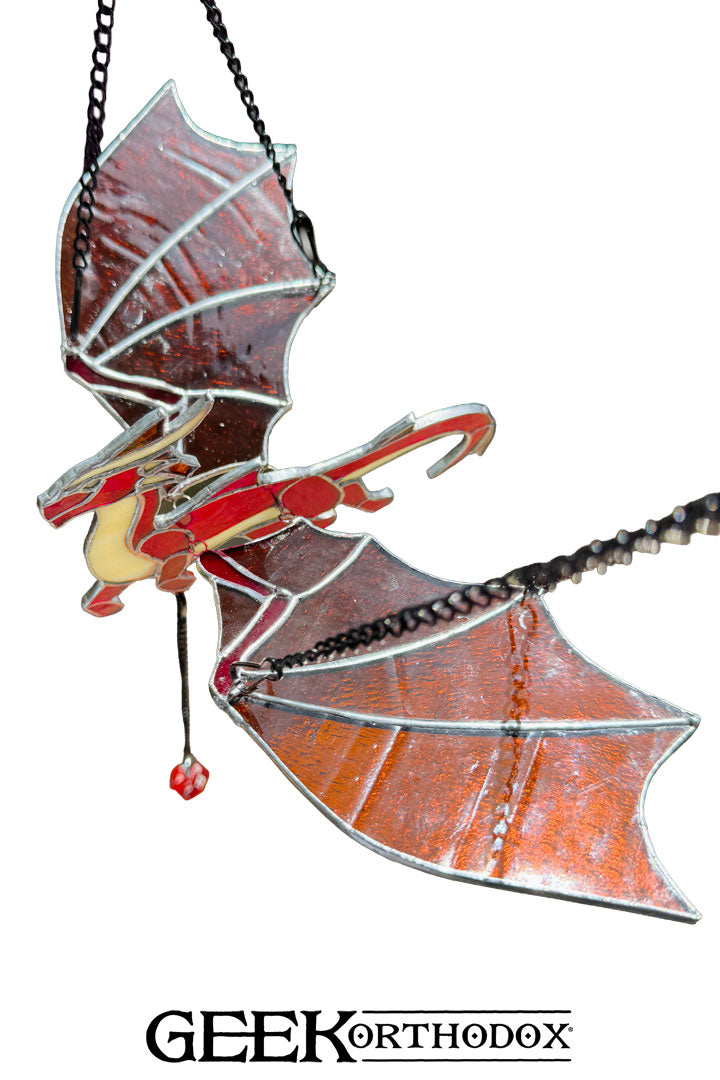 Gen Con | Genevieve Takes Flight light handmade stained glass