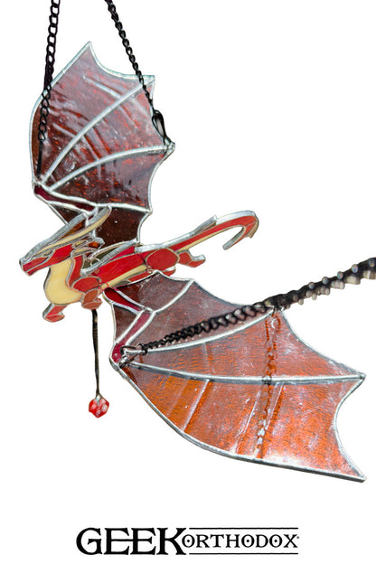 Gen Con | Genevieve Takes Flight light handmade stained glass