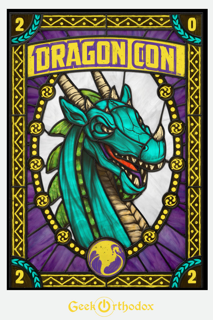 Dragon Con 2022 - Stained Glass window cling