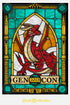 Gen Con 2023 - Stained Glass window cling