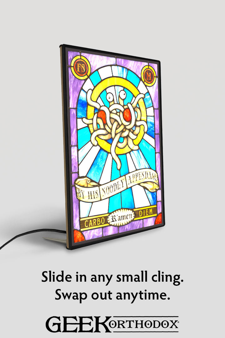 LED Light Box Display | Illuminated Art Panel for Stained Glass & Collectibles