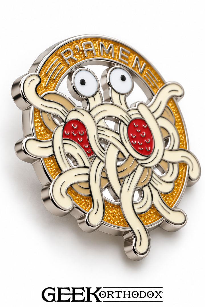 R’amen | Flying Spaghetti Monster Enamel Pin