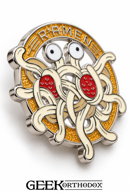R’amen | Flying Spaghetti Monster Enamel Pin