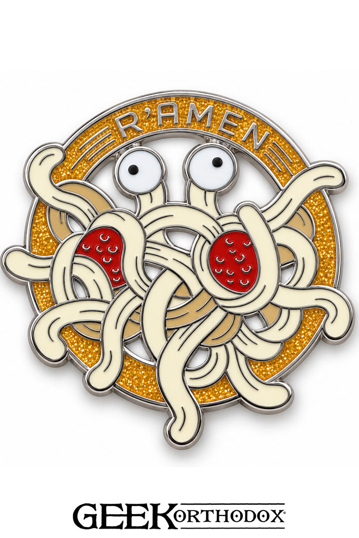 R’amen | Flying Spaghetti Monster Enamel Pin