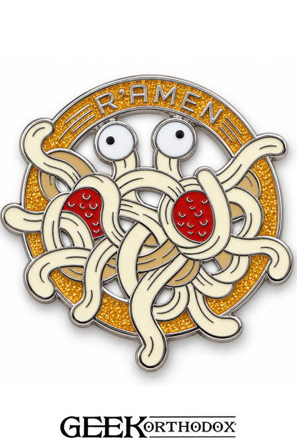 R’amen | Flying Spaghetti Monster Enamel Pin