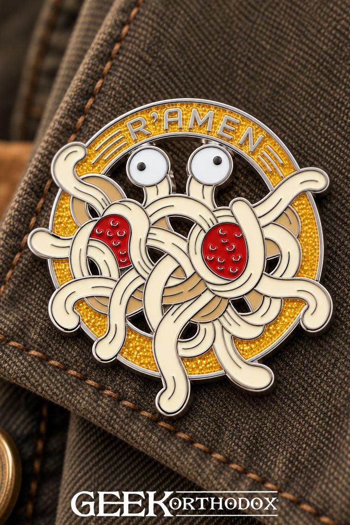 R’amen | Flying Spaghetti Monster Enamel Pin