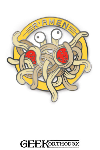 R’amen | Flying Spaghetti Monster Enamel Pin
