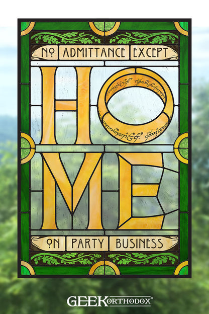 Middle-earth - Home Ring Applied Window Art