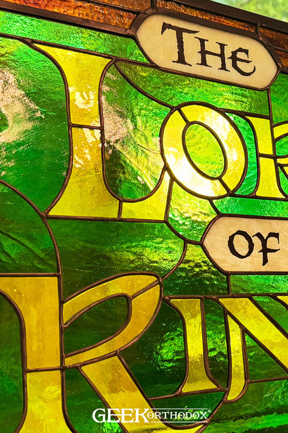 Middle-earth - Lord of the RIngs Logo original glass panel