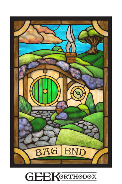 Middle-earth - Bag End Applied Window Art