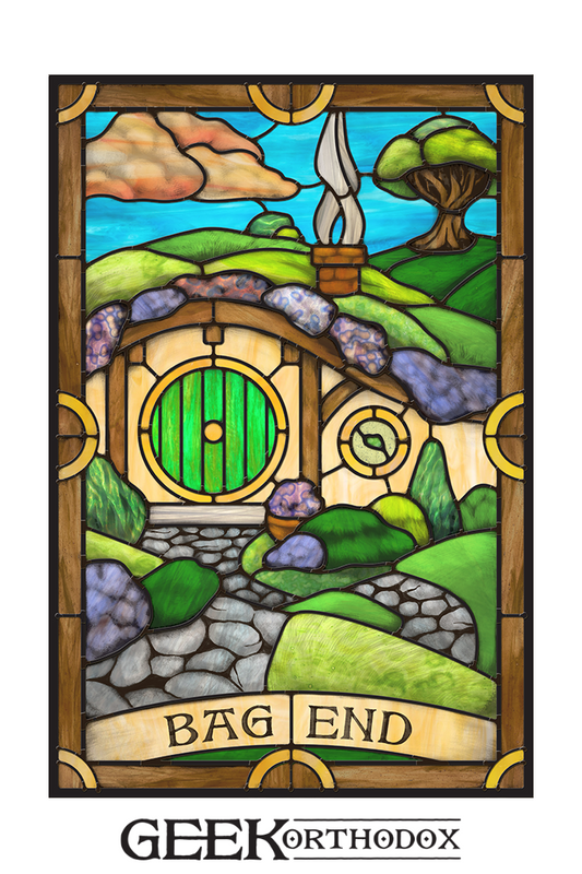 Middle-earth - Bag End Applied Window Art