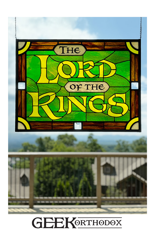 Middle-earth - Lord of the RIngs Logo original glass panel