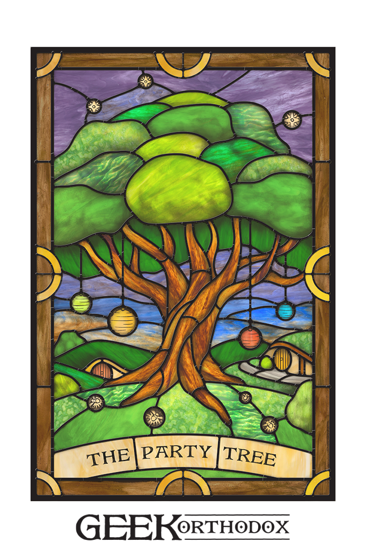 Middle-earth - Party Tree Applied Window Art