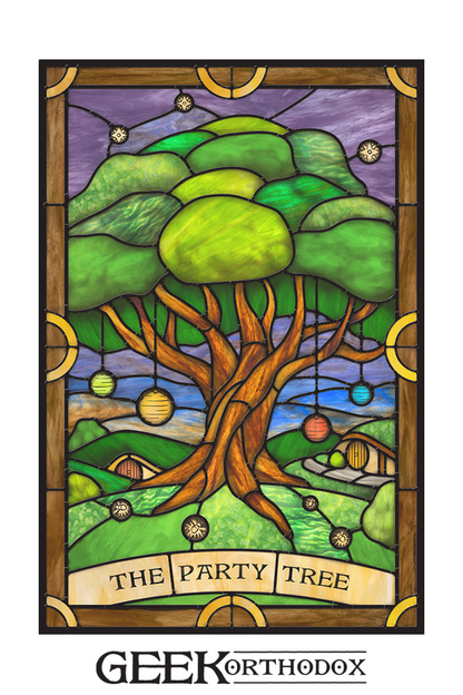 Middle-earth - Party Tree Applied Window Art