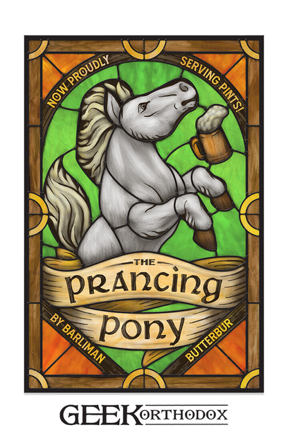 Middle-earth - Prancing Pony Applied Window Art