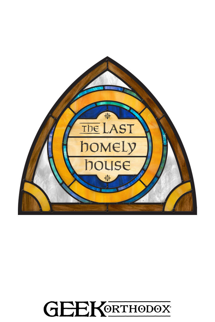 Middle-earth | The Last Homely House Arch Top Stained Glass Window Cling