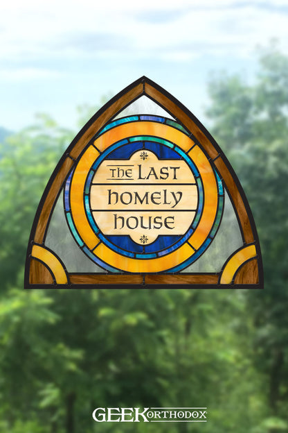 Middle-earth | The Last Homely House Arch Top Stained Glass Window Cling