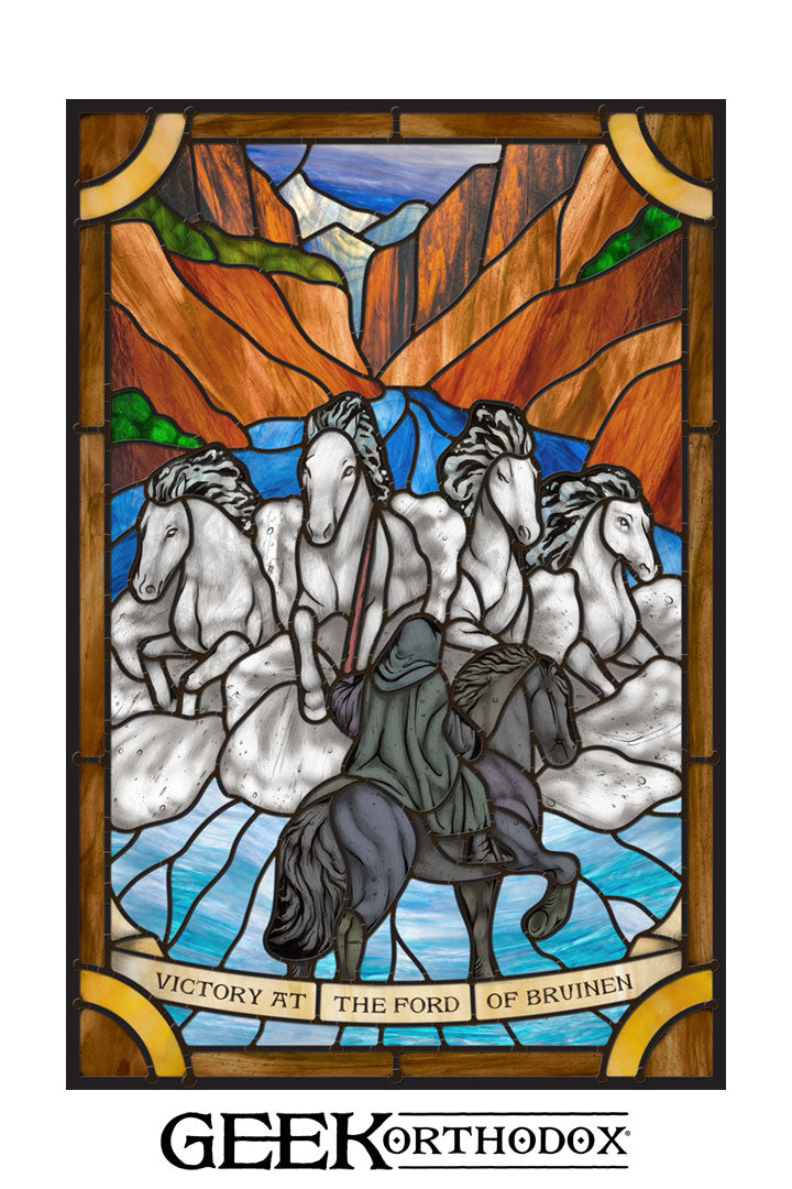 Middle-earth | At the Fords of Bruinen Stained Glass Window Cling