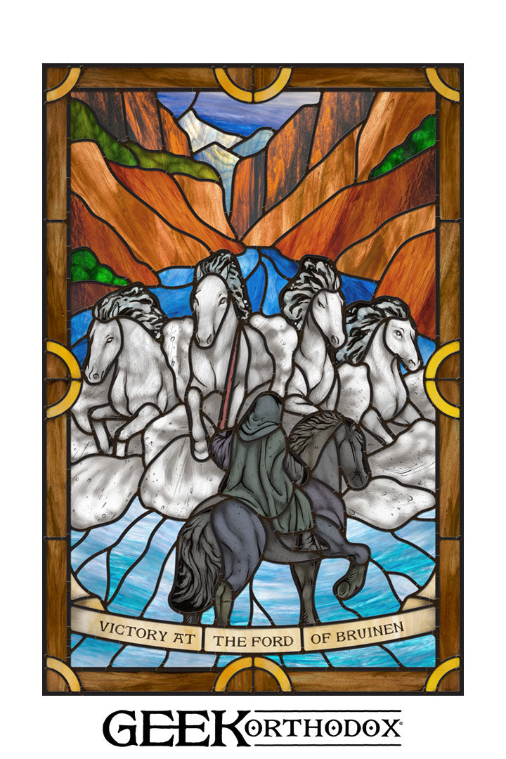 Middle-earth | At the Fords of Bruinen Stained Glass Window Cling