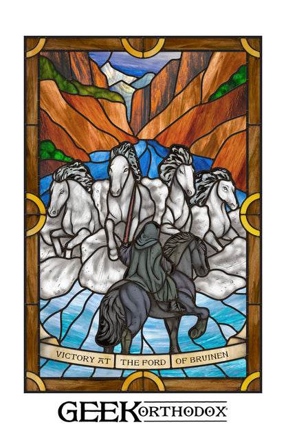 Middle-earth | At the Fords of Bruinen Stained Glass Window Cling