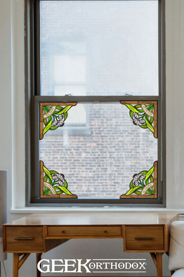 Middle-earth | Kingsfoil Corner Set Stained Glass Window Cling