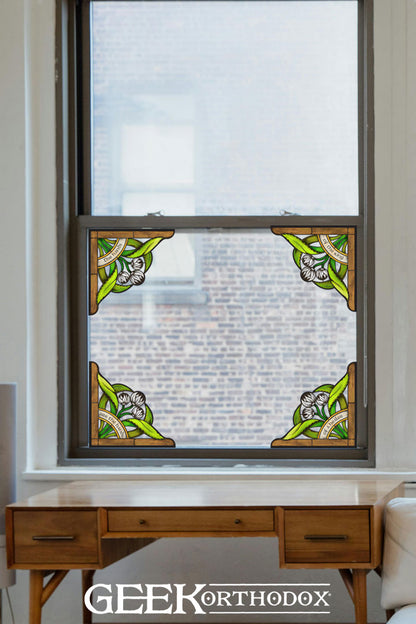Middle-earth | Kingsfoil Corner Set Stained Glass Window Cling