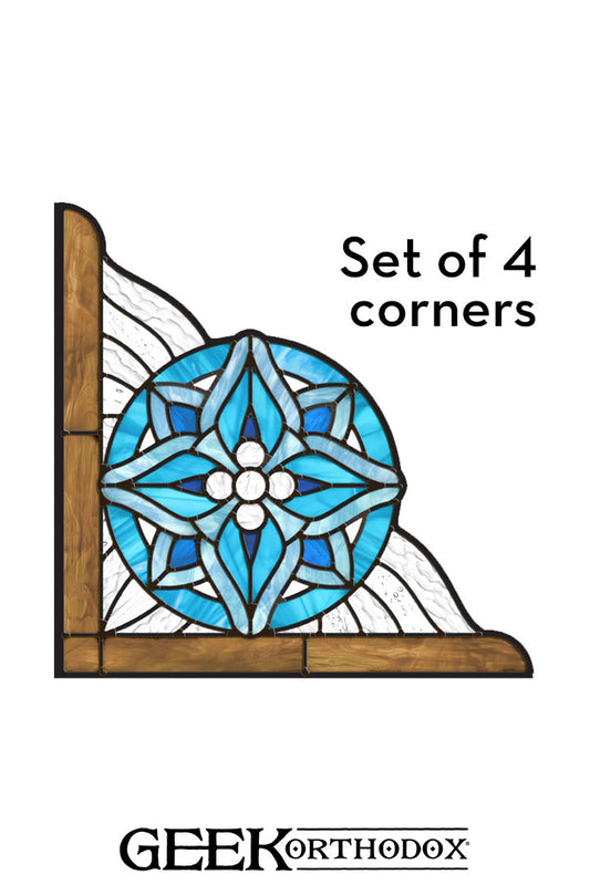 Middle-earth | Star of Earendil Corner Set Stained Glass Window Cling
