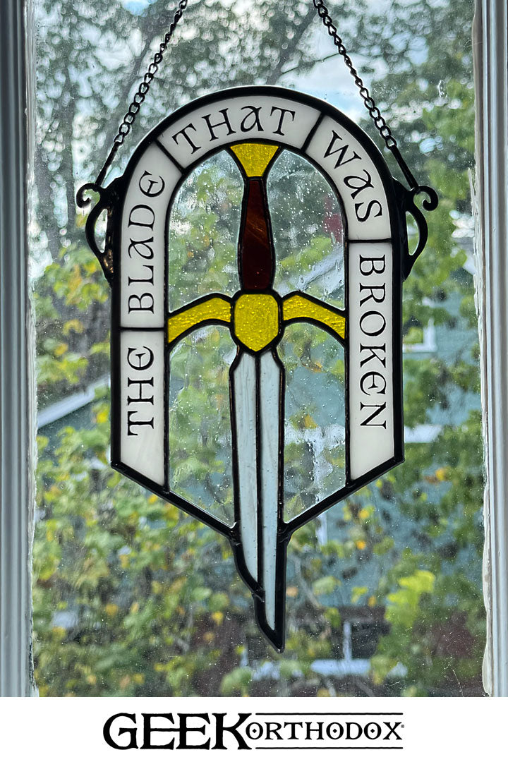 Middle-earth | The Blade That Was Broken Stained Glass Suncatcher