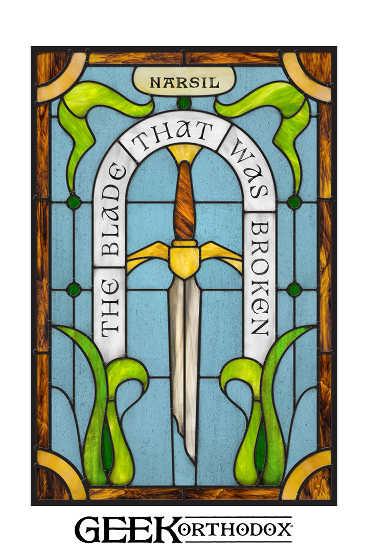 Middle-earth | Narsil Legendary Sword Stained Glass Window Cling