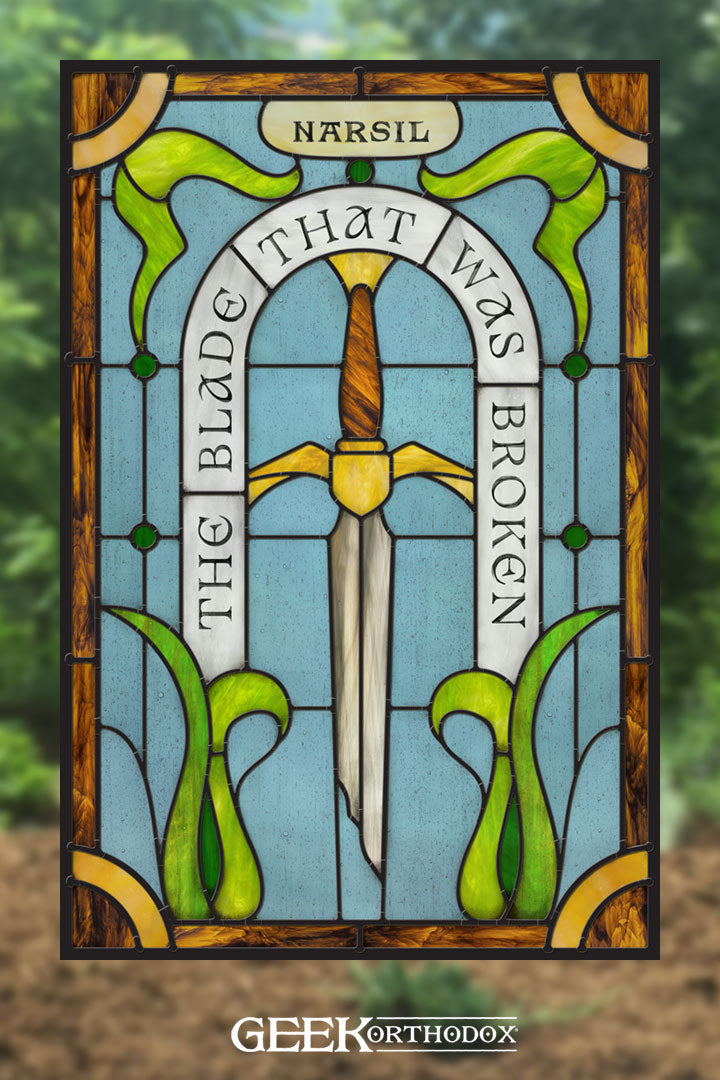 Middle-earth | Narsil Legendary Sword Stained Glass Window Cling