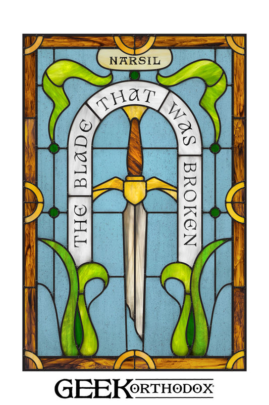 Middle-earth | Narsil Legendary Sword Stained Glass Window Cling