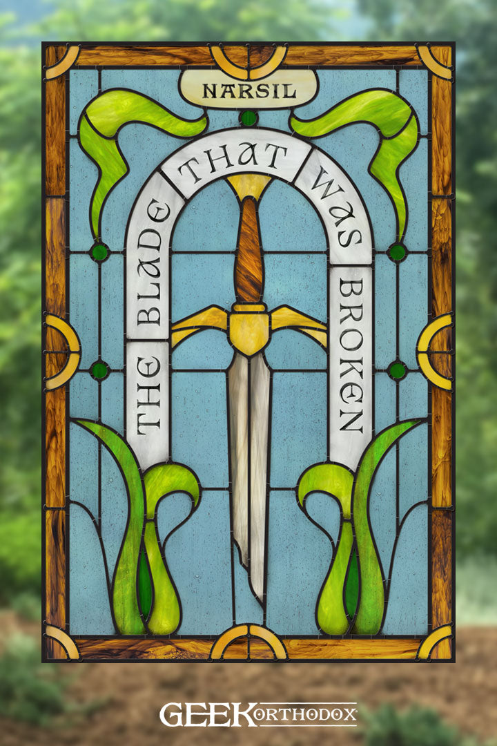 Middle-earth | Narsil Legendary Sword Stained Glass Window Cling