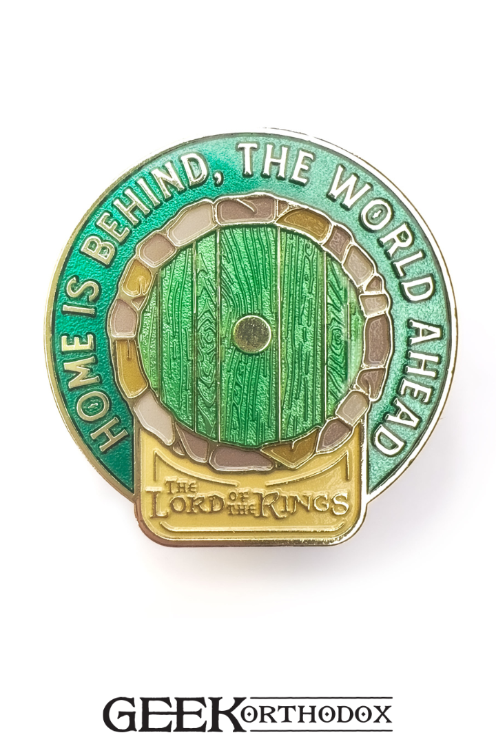 Middle-earth | Home is Behind Hobbit Walking Song Quote Enamel Pin