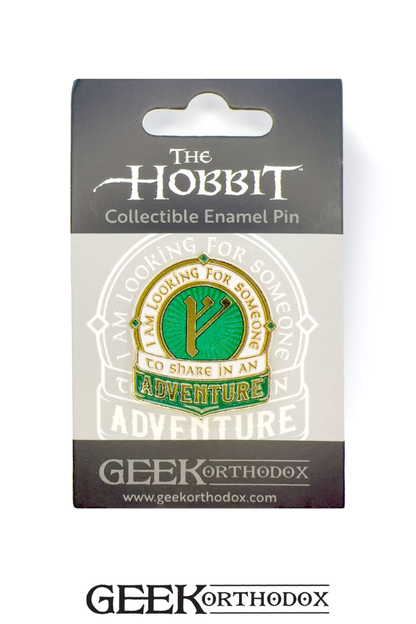 Middle-earth | Share in an Adventure Gandalf Quote Enamel Pin