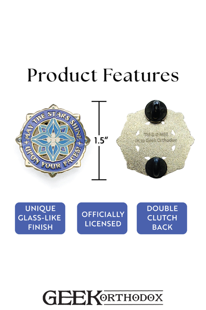 Middle-earth | May the Stars Shine Upon Your Faces Enamel Pin