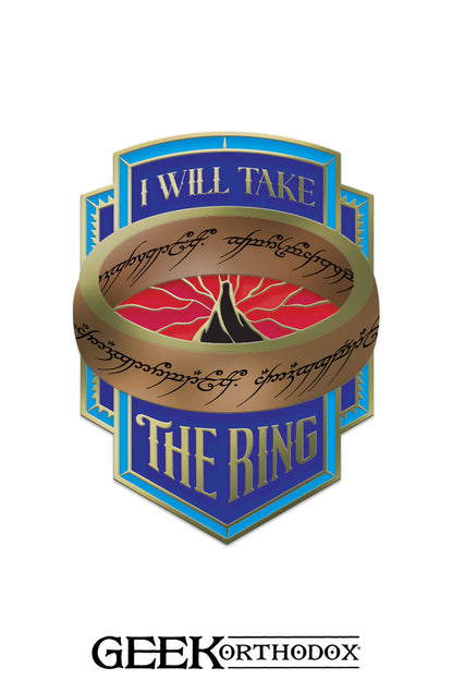 Middle-earth | I Will Take the Ring Enamel Pin