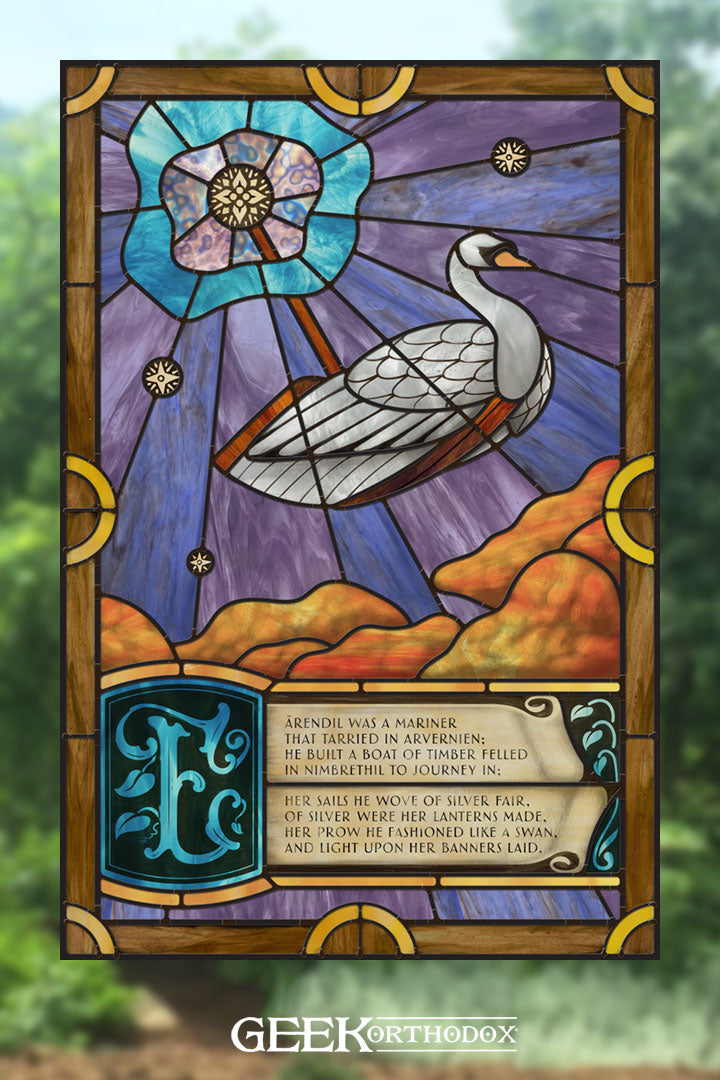 Middle-earth | The Song of Earendil Stained Glass Window Cling