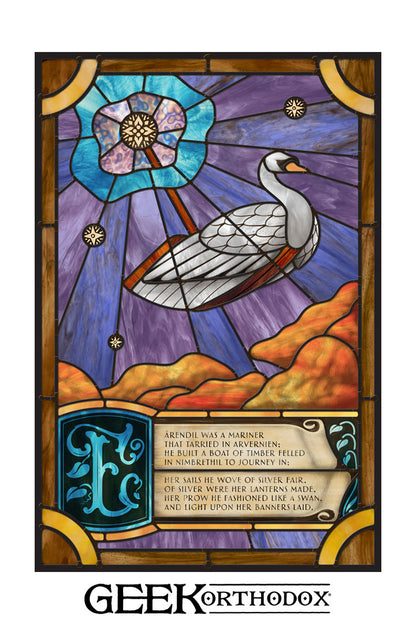 Middle-earth | The Song of Earendil Stained Glass Window Cling