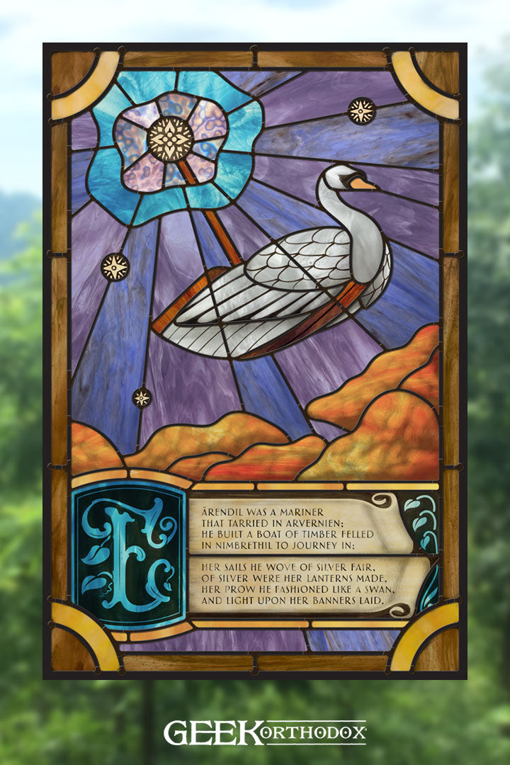 Middle-earth | The Song of Earendil Stained Glass Window Cling