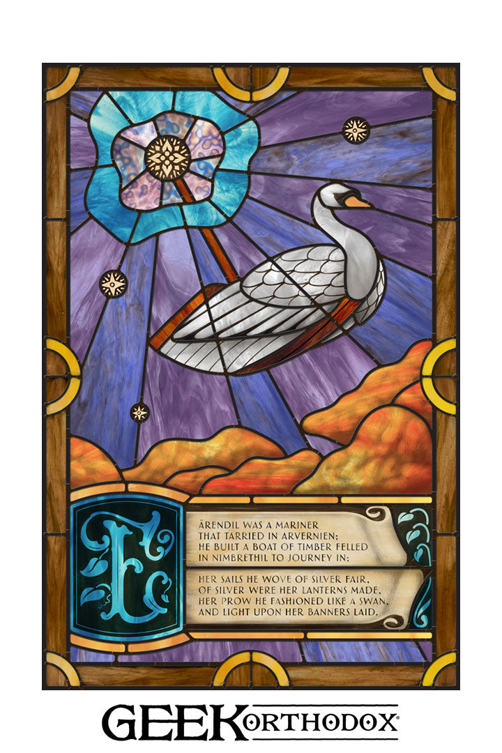 Middle-earth | The Song of Earendil Stained Glass Window Cling