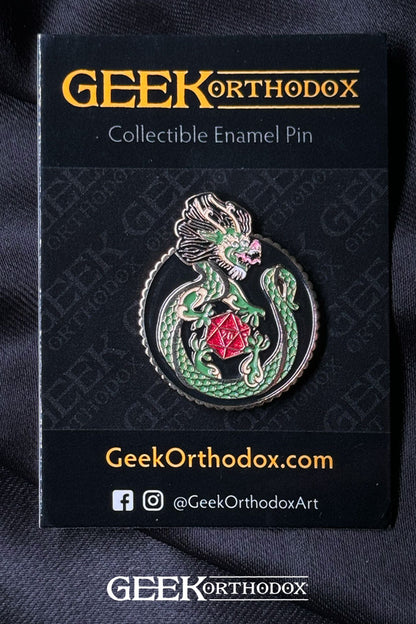 Dragon D20 - Enamel Pin