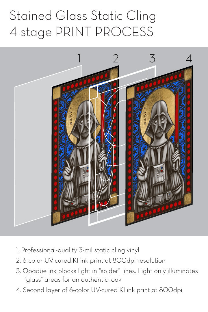 Gen Con 2023 - Stained Glass window cling