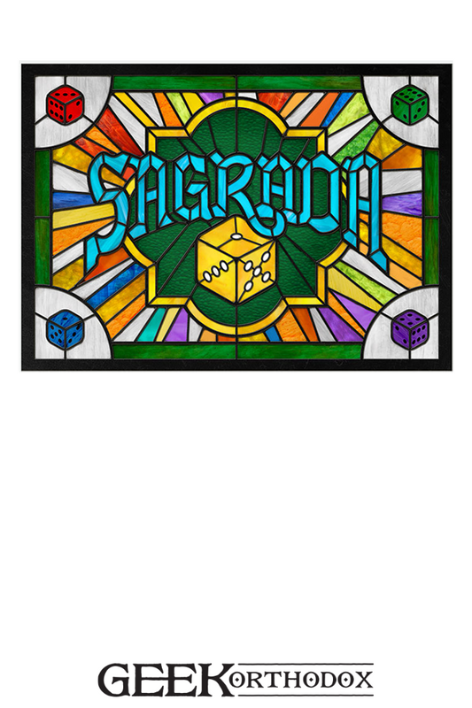 Sagrada - Stained Glass window cling