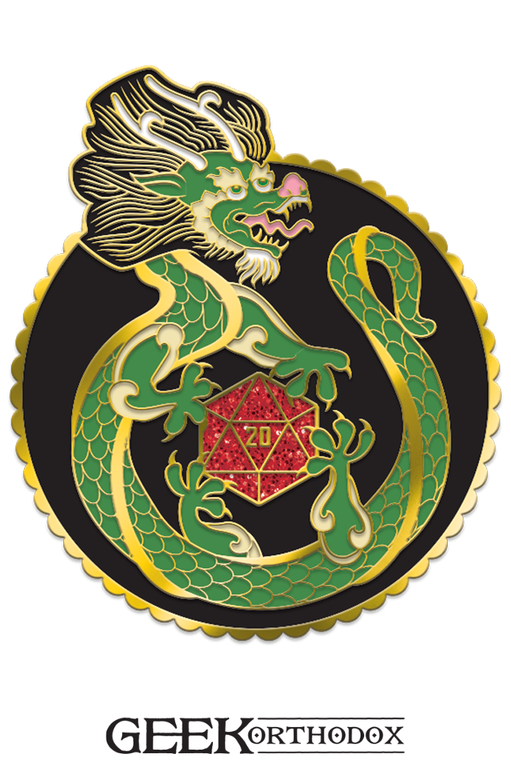 Dragon D20 - Enamel Pin