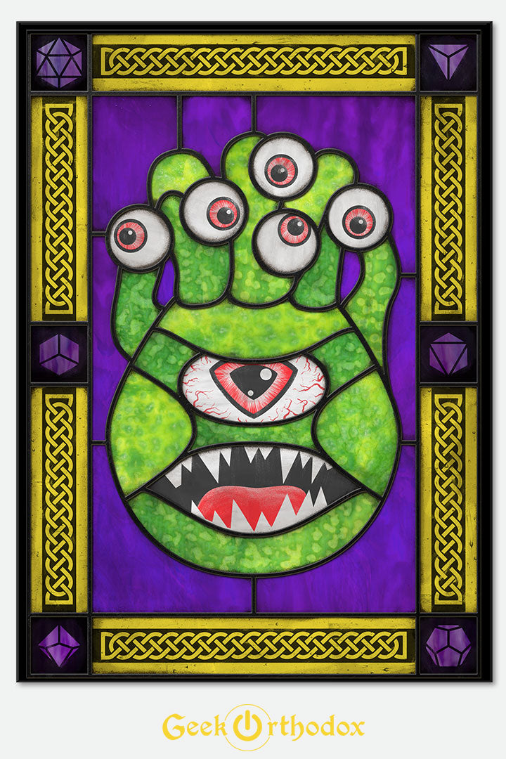 Eye Monster - Stained Glass window cling